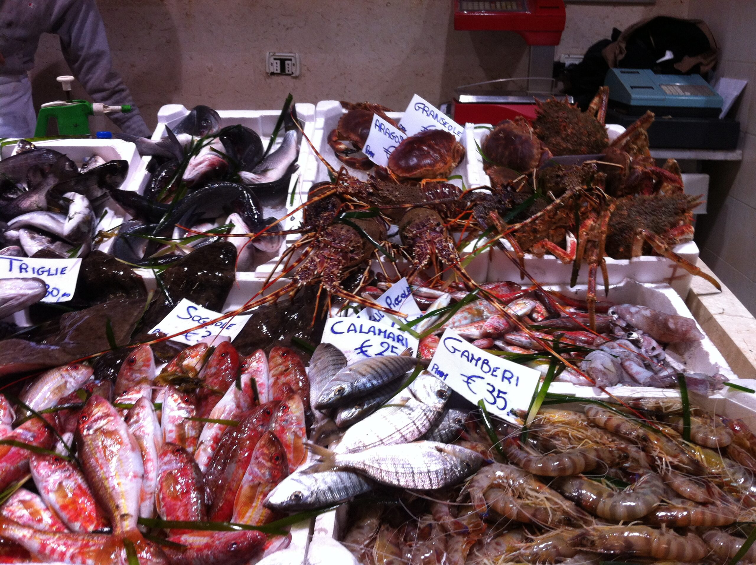En fiskdisk på Sardinien